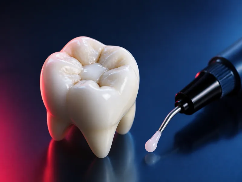 Natural-looking dental filling