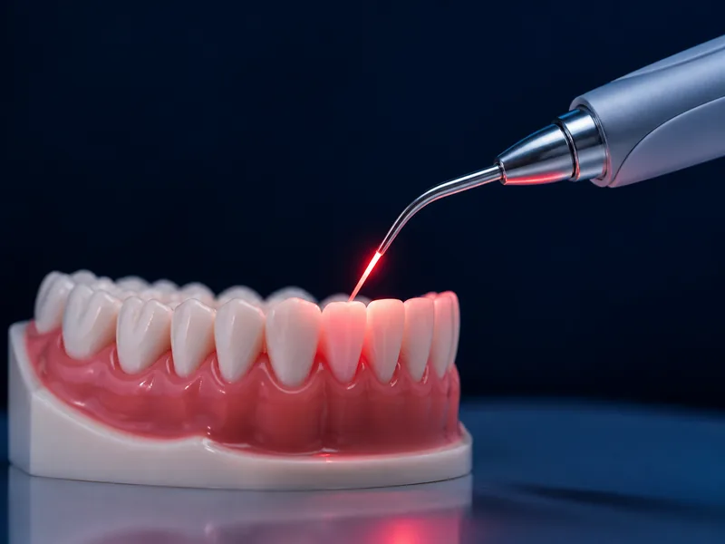 Modern dental laser treatment model